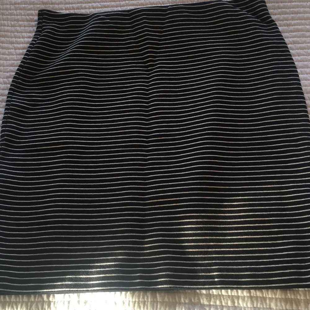 LOFT striped miniskirt